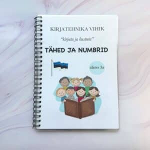 Kirjatehnika vihik „Tähed ja numbrid“