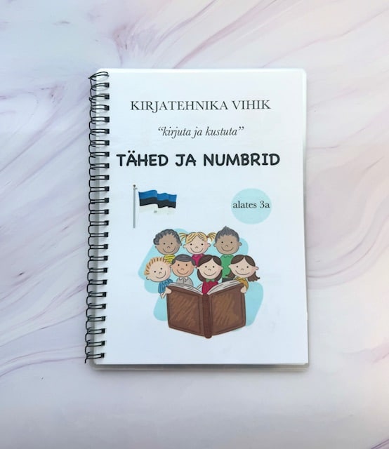 Kirjatehnika vihik „Tähed ja numbrid“